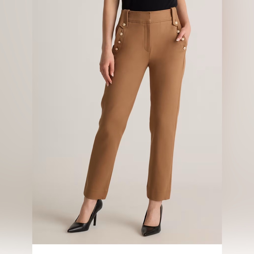 Ultra-Stretch Ponte Straight Leg Mariner Pants